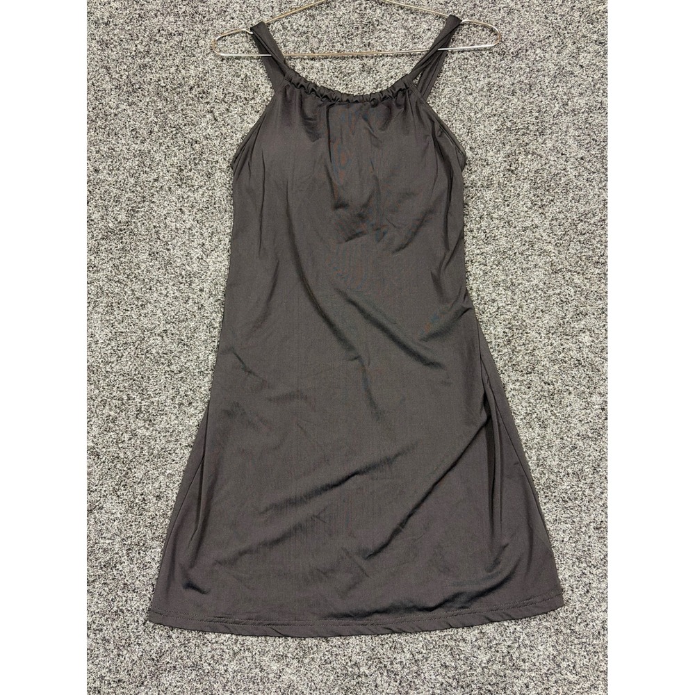 Athleta Swim Dress Womens Black Halter Neck Built In Bra 739779 Activewear